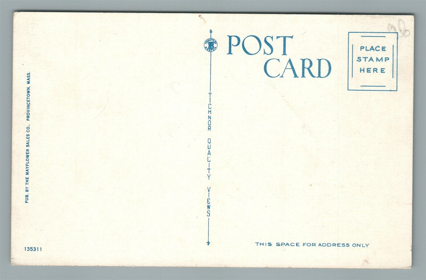 CAPE COD MA AUTO MAP ANTIQUE POSTCARD