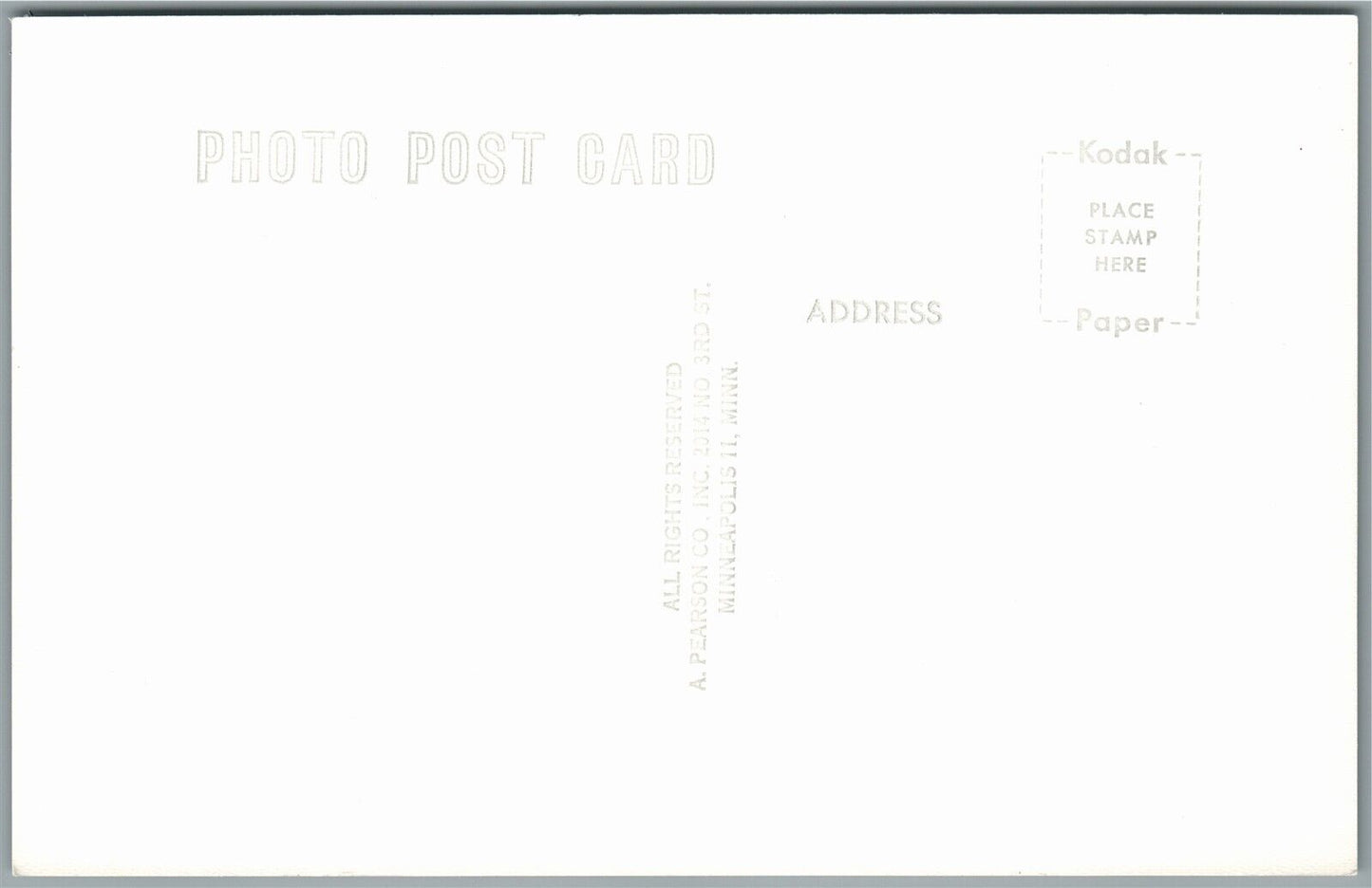 BUFFALO MN HIGH SCHOOL VINTAGE REAL PHOTO POSTCARD RPPC