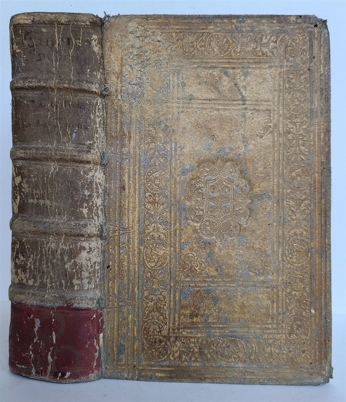 1621 SANCROS. CONCILII TRIDENTINI CANONES et DECRETA antique PIGSKIN BINDING