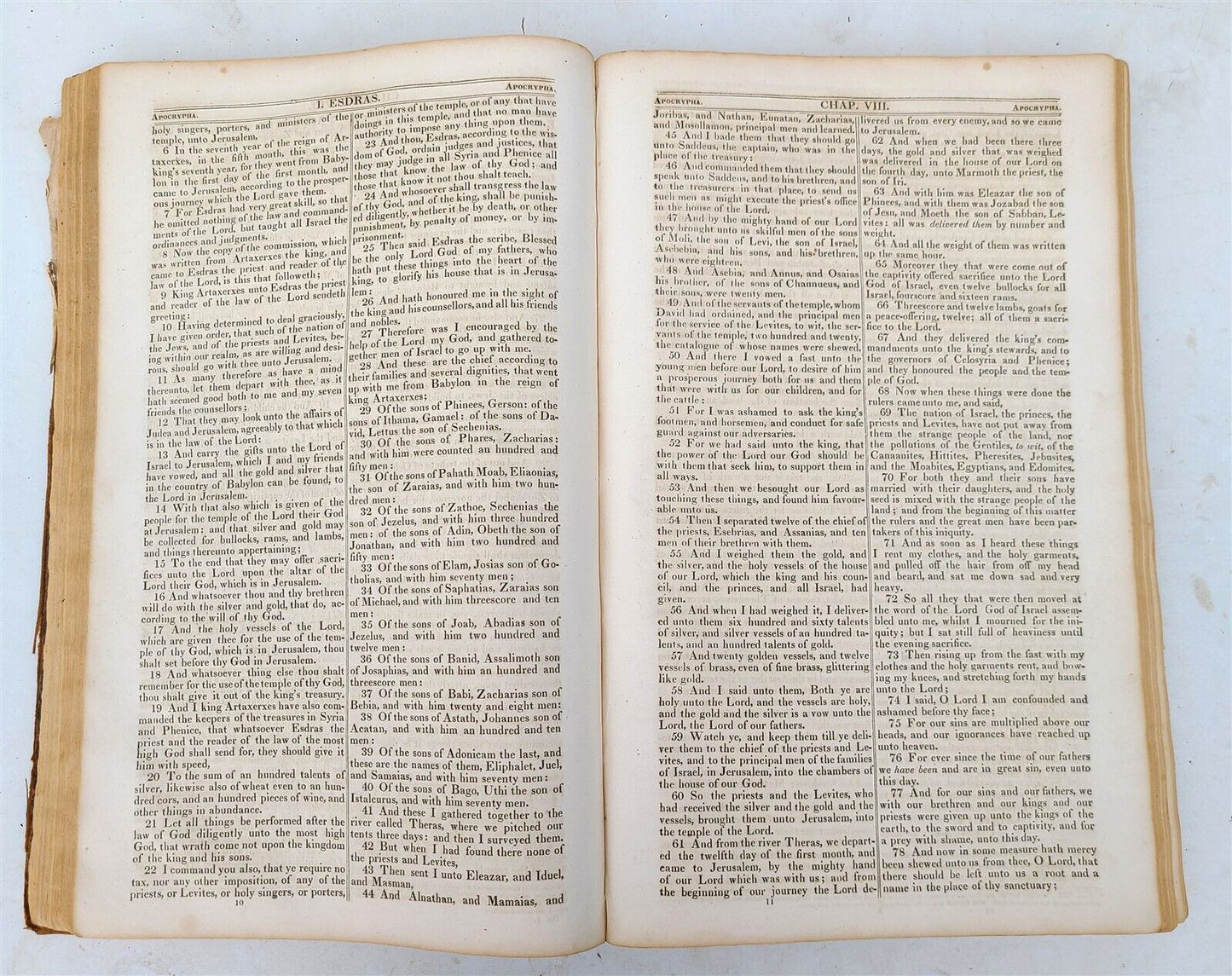 1820 JOHN BROWN BIBLE ENGLISH Self-Interpreting antique FOLIO AMERICANA NEW YORK