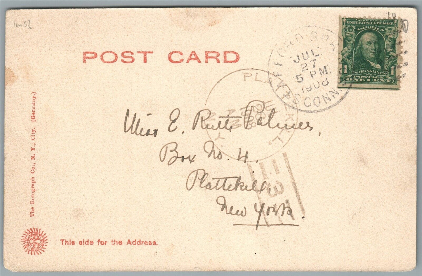 SOUTH BRIDGE MA POST OFFICE SQUARE ANTIQUE POSTCARD