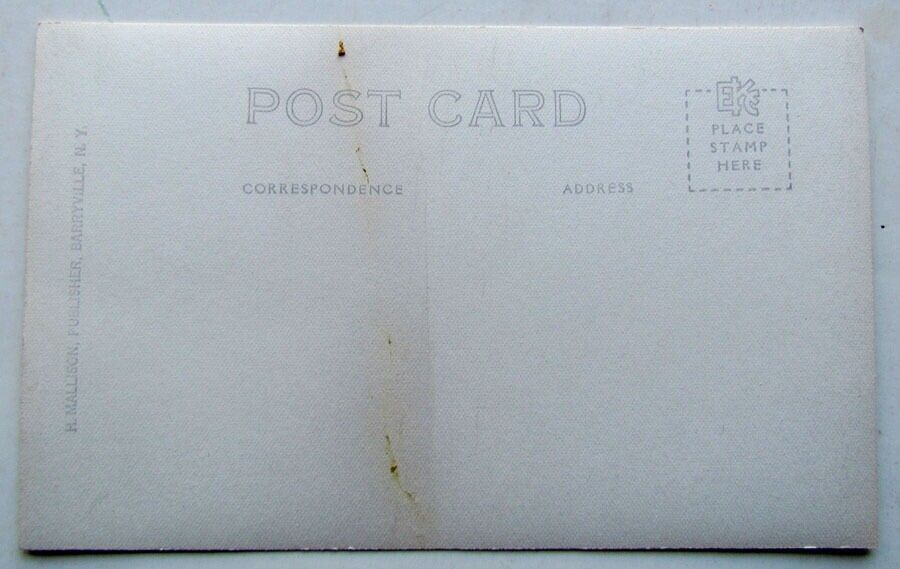 RPPC VINTAGE REAL PHOTO POSTCARD BLUE RIBBON RESTAURANT YULAN N.Y.