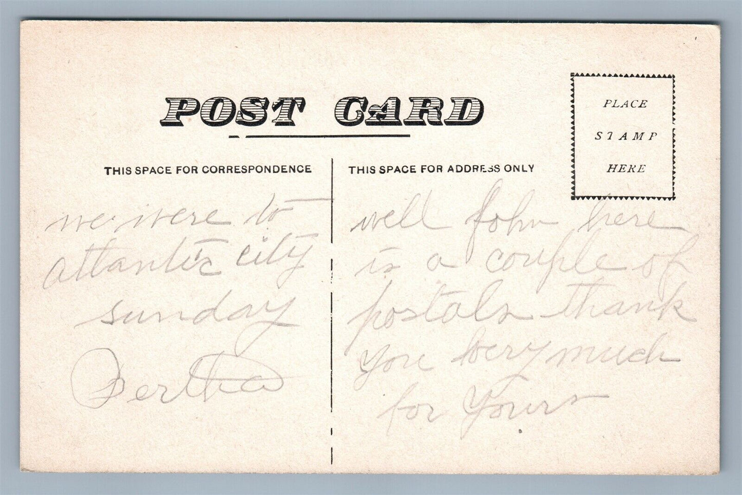 FRENCHTOWN NJ HIGH SCHOOL ANTIQUE POSTCARD