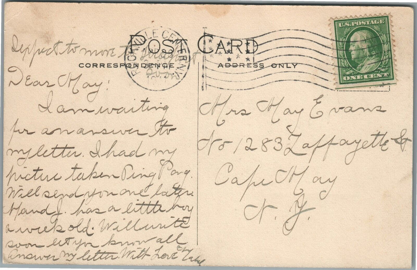 BOOKLYN NY HIGHLAND PARK ANTIQUE POSTCARD