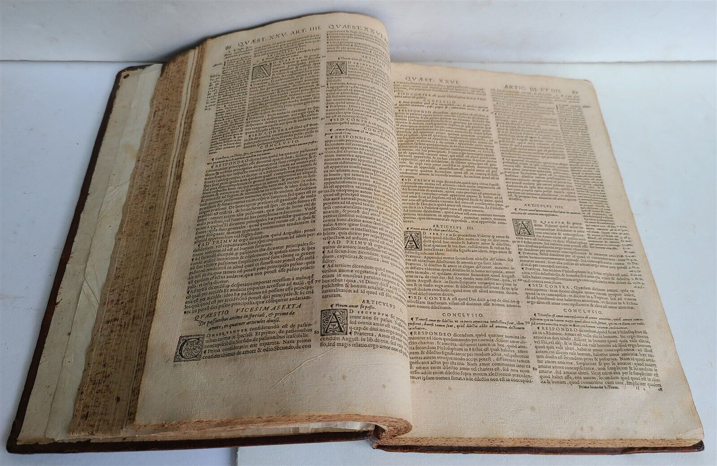 1562 THOMAS AQUINAS Summa sacrae theologiae antique FOLIO