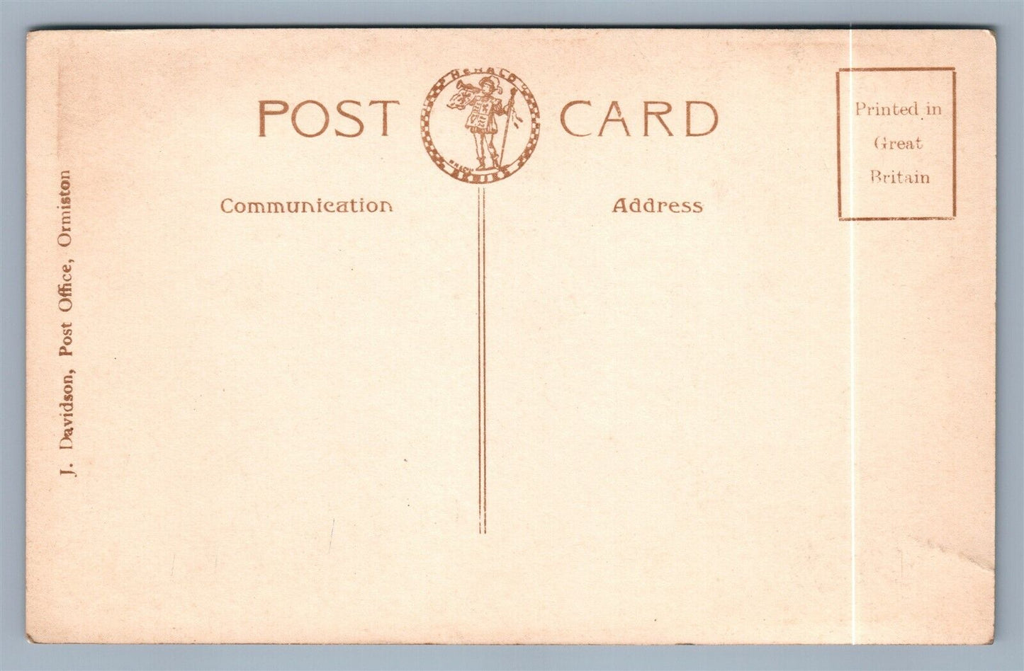 ORMISTON MOFFAT ST.JOHN'S MANSE SCOTLAND UK ANTIQUE REAL PHOTO POSTCARD RPPC