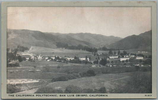 SAN LOUIS OBISPO CA CALIFORNIA POLYTECHNIC ANTIQUE POSTCARD