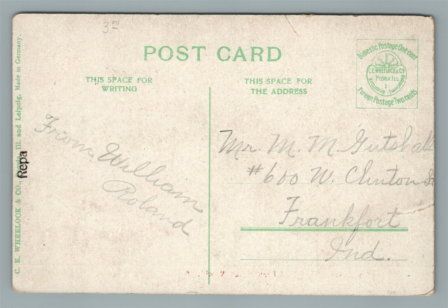 ALTOONA PA ROUND HOUSE ANTIQUE POSTCARD RAILROAD RAILWAY
