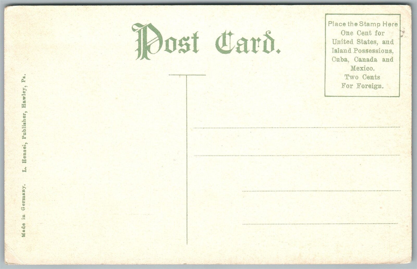 WEST HAWLEY WAYNE COUNTY PA PANORAMA ANTIQUE POSTCARD