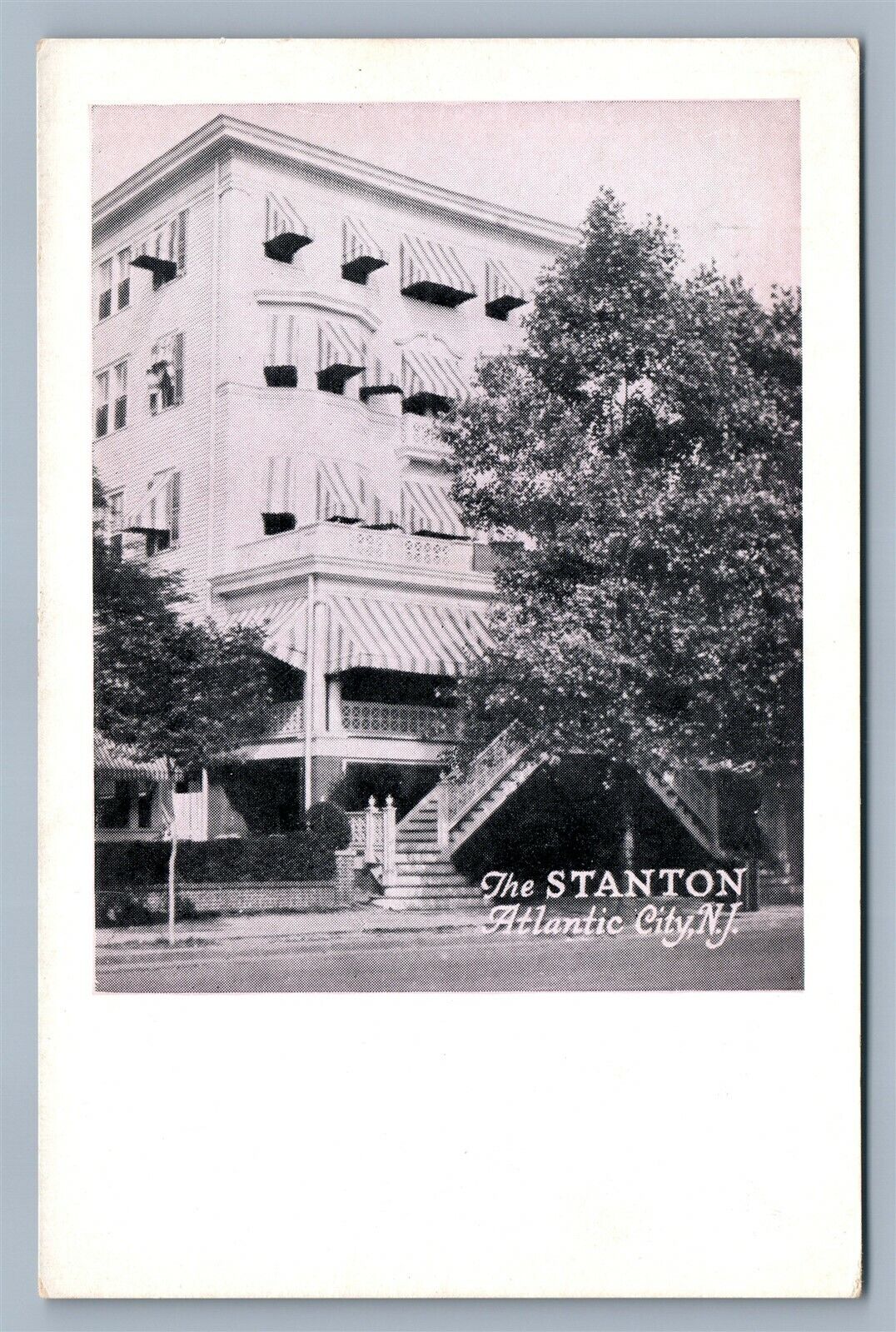 ATLANTIC CITY NJ THE STANTON ANTIQUE POSTCARD