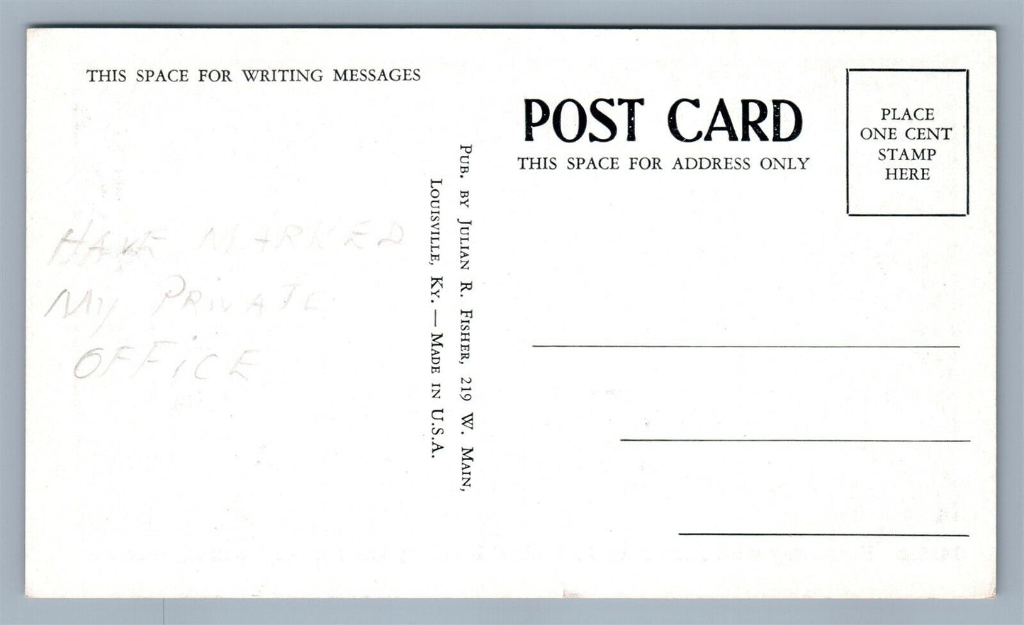 LOUISVILLE KY FLOOD SCENE BROADWAY FEDERAL BLDG POST OFFICE ANTIQUE POSTCARD