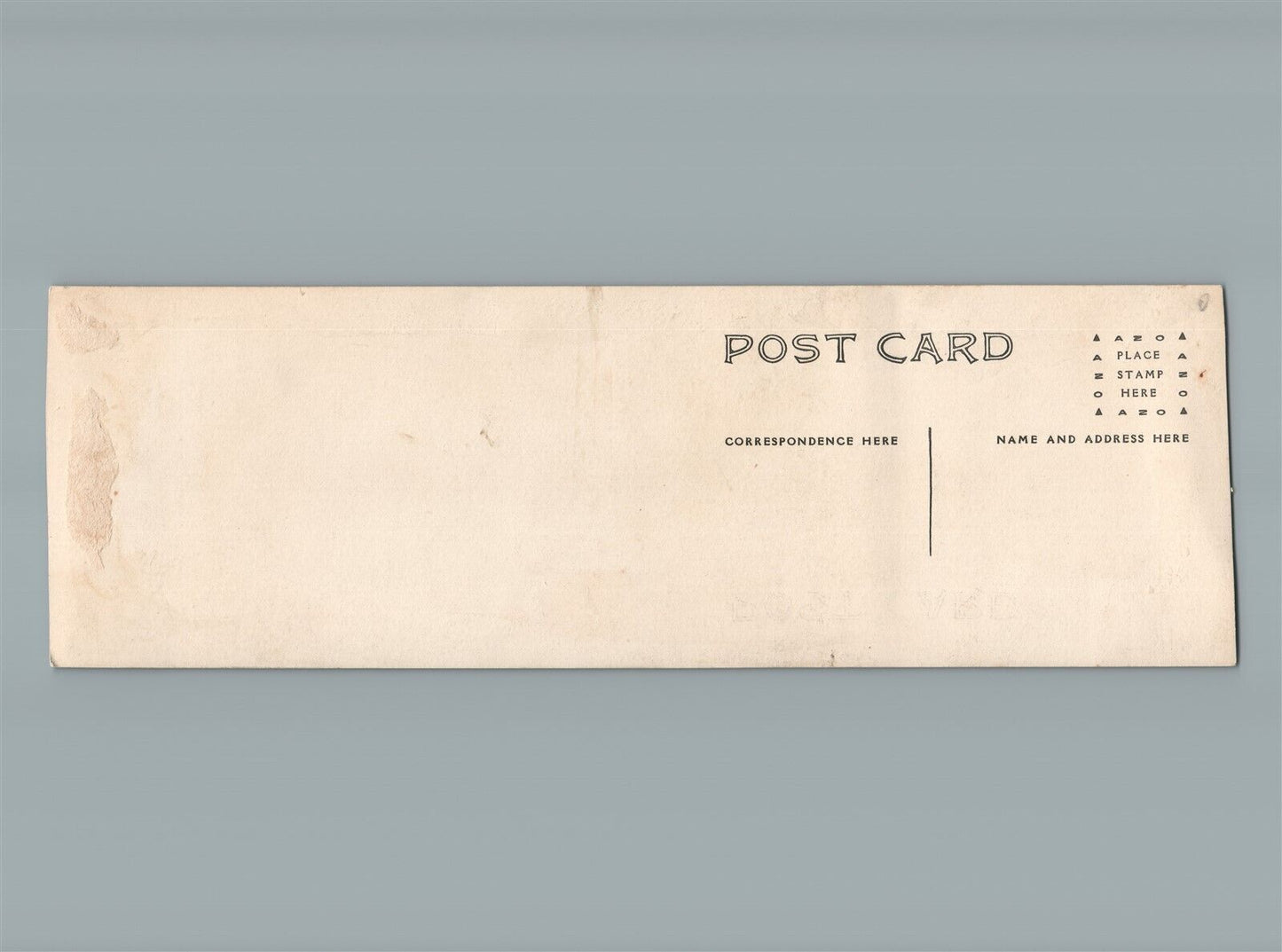 TROPICAL HARBOR with HOTEL ANTIQUE REAL PHOTO POSTCARD RPPC 10" length