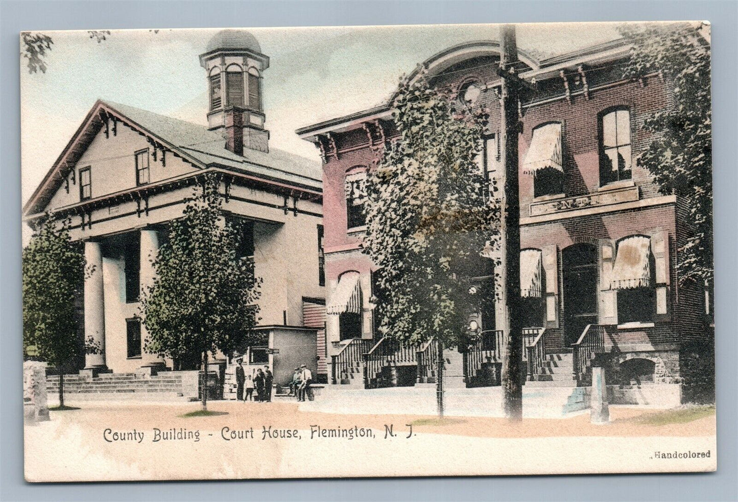 FLEMINGTON NJ COURT HOUSE ANTIQUE POSTCARD