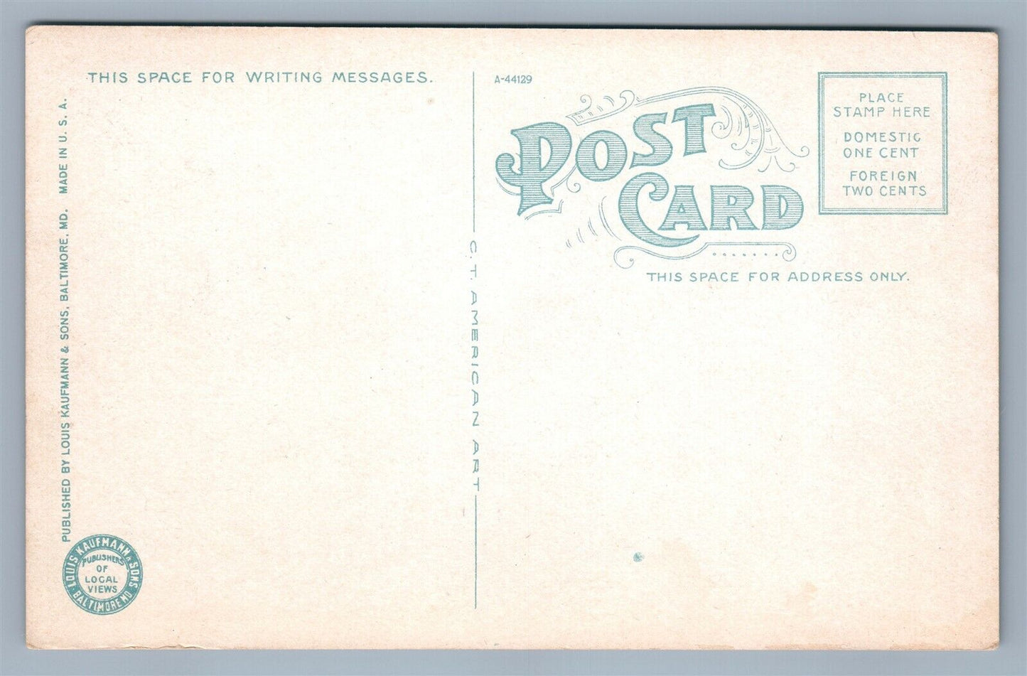 SALISBURY MD MAIN STREET ANTIQUE POSTCARD