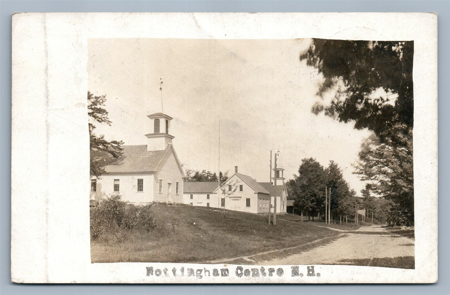 NOTTINGHAM CENTRE NH ANTIQUE REAL PHOTO POSTCARD RPPC