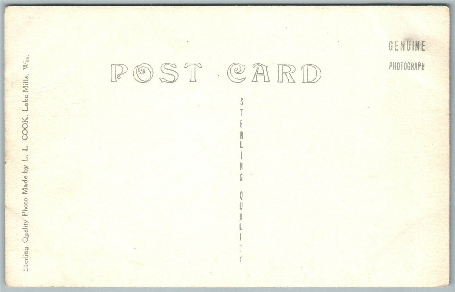 MARSHFIELD WI FISHING EXAGGERATED ANTIQUE REAL PHOTO POSTCARD RPPC PHOTOMONTAGE