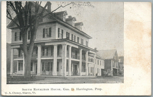 SOUTH ROYALTON VT HOUSE ANTIQUE POSTCARD