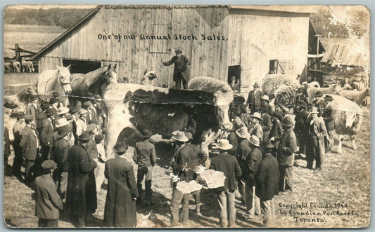 ANNUAL STOCK SALE CANADA ANTIQUE REAL PHOTO POSTCARD RPPC