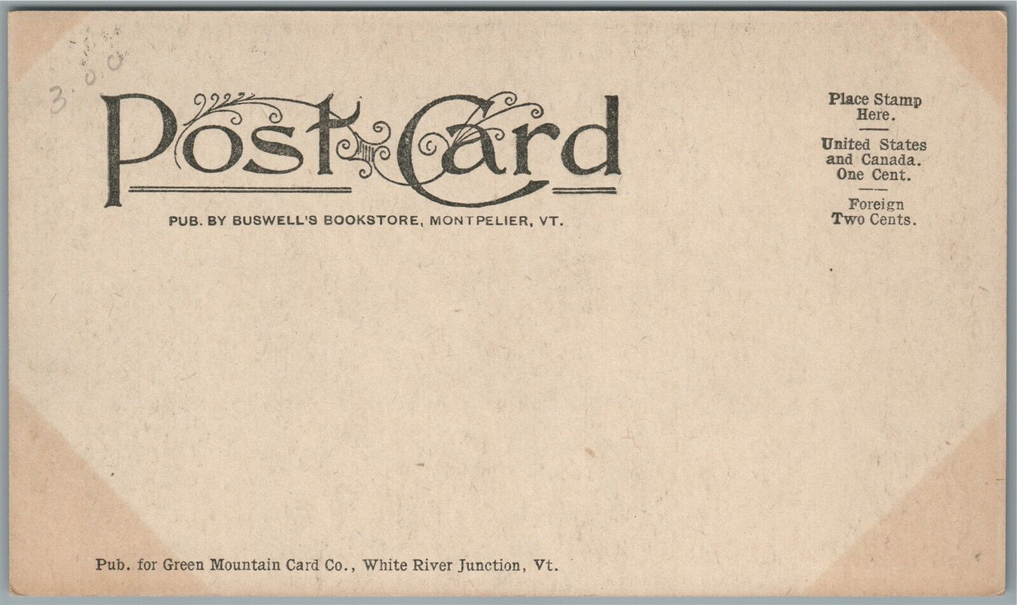 WHITE RIVER JUNCTION VT MAPLE STREET ANTIQUE POSTCARD