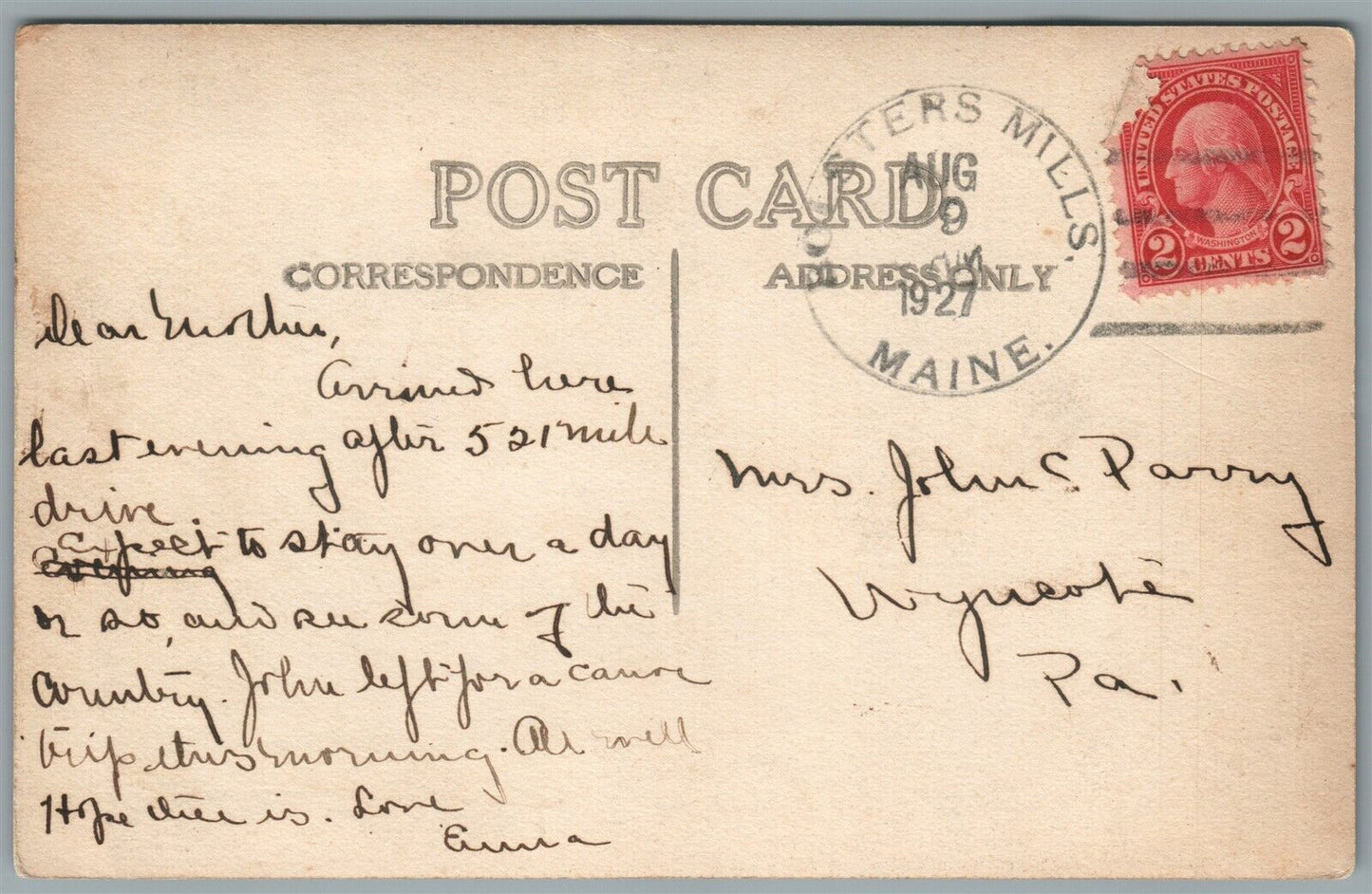 HARRISON ME BOLSTERS MILLS ANTIQUE REAL PHOTO POSTCARD RPPC