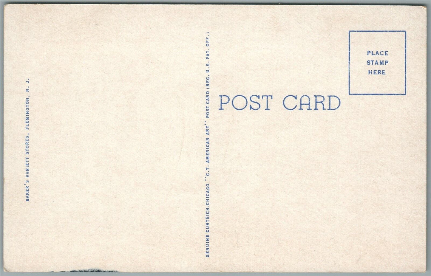 FLEMINGTON NJ CONSOLIDATED SCHOOL VINTAGE POSTCARD