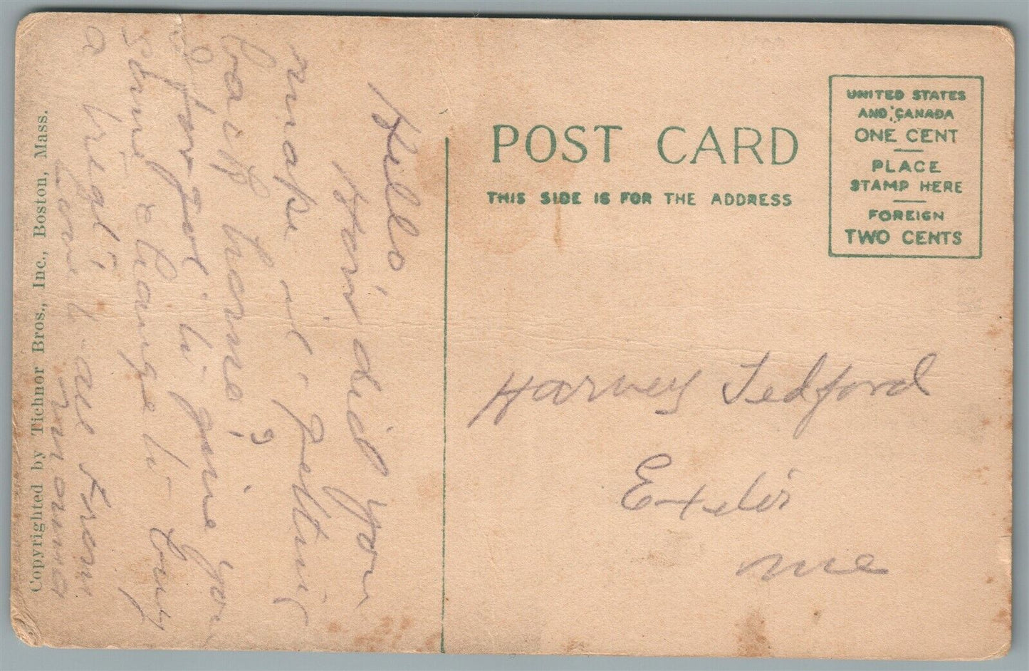 AMERICAN SOLDIERS w/ FLAG & RIFLES WWI ANTIQUE POSTCARD WE ARE ALWAYS READY