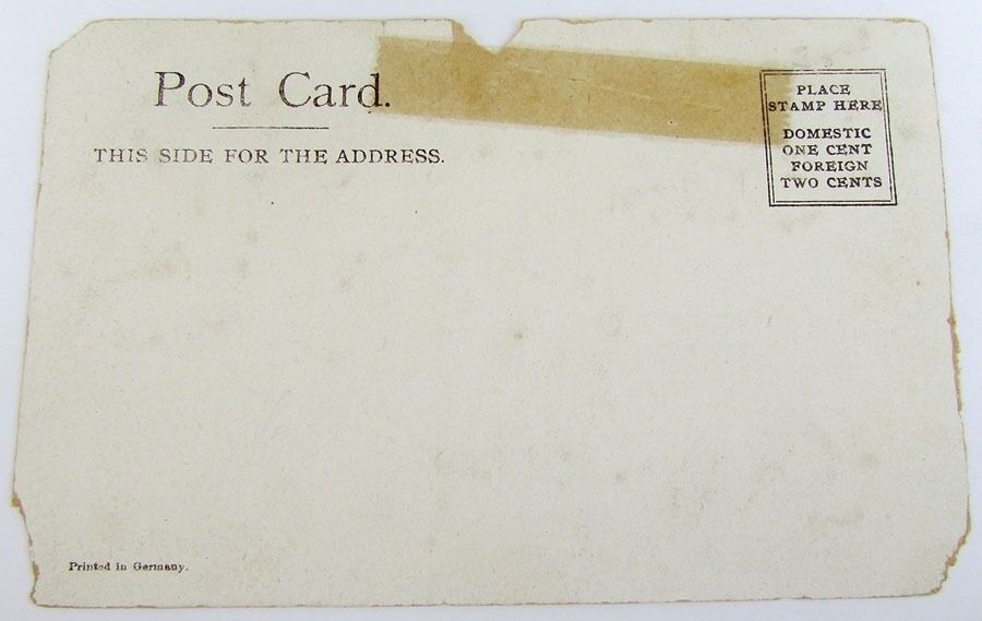 ANTIQUE UNDIVIDED POSTCARD GREETINGS FROM HAMBURG PA