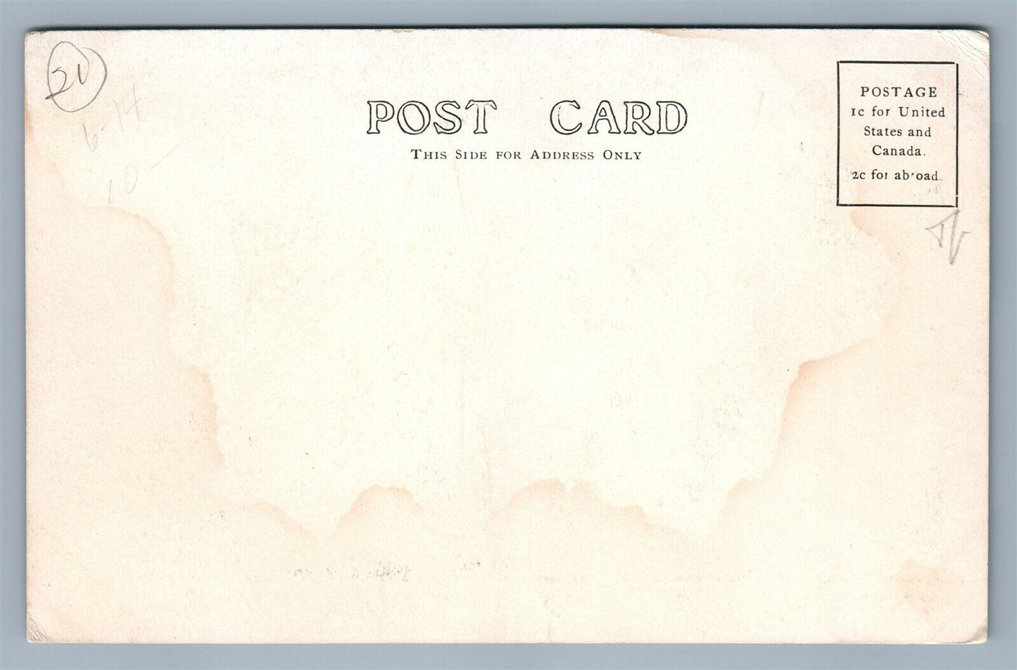 MEADVILLE PA ST.PAUL'S GERMAN CHURCH ANTIQUE POSTCARD