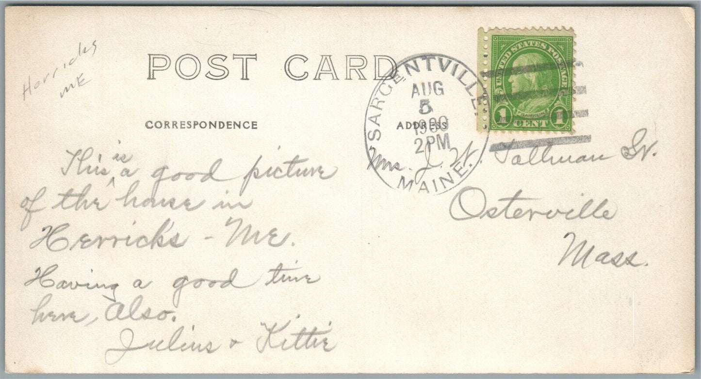 HERRICK'S ME HOME VINTAGE REAL PHOTO POSTCARD RPPC