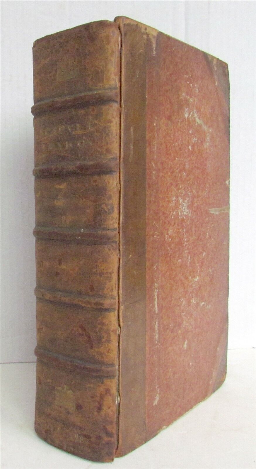 1628 GREEK LATIN DICTIONARY antique FOLIO Lexicon Graecolatinum Novum by Scapula