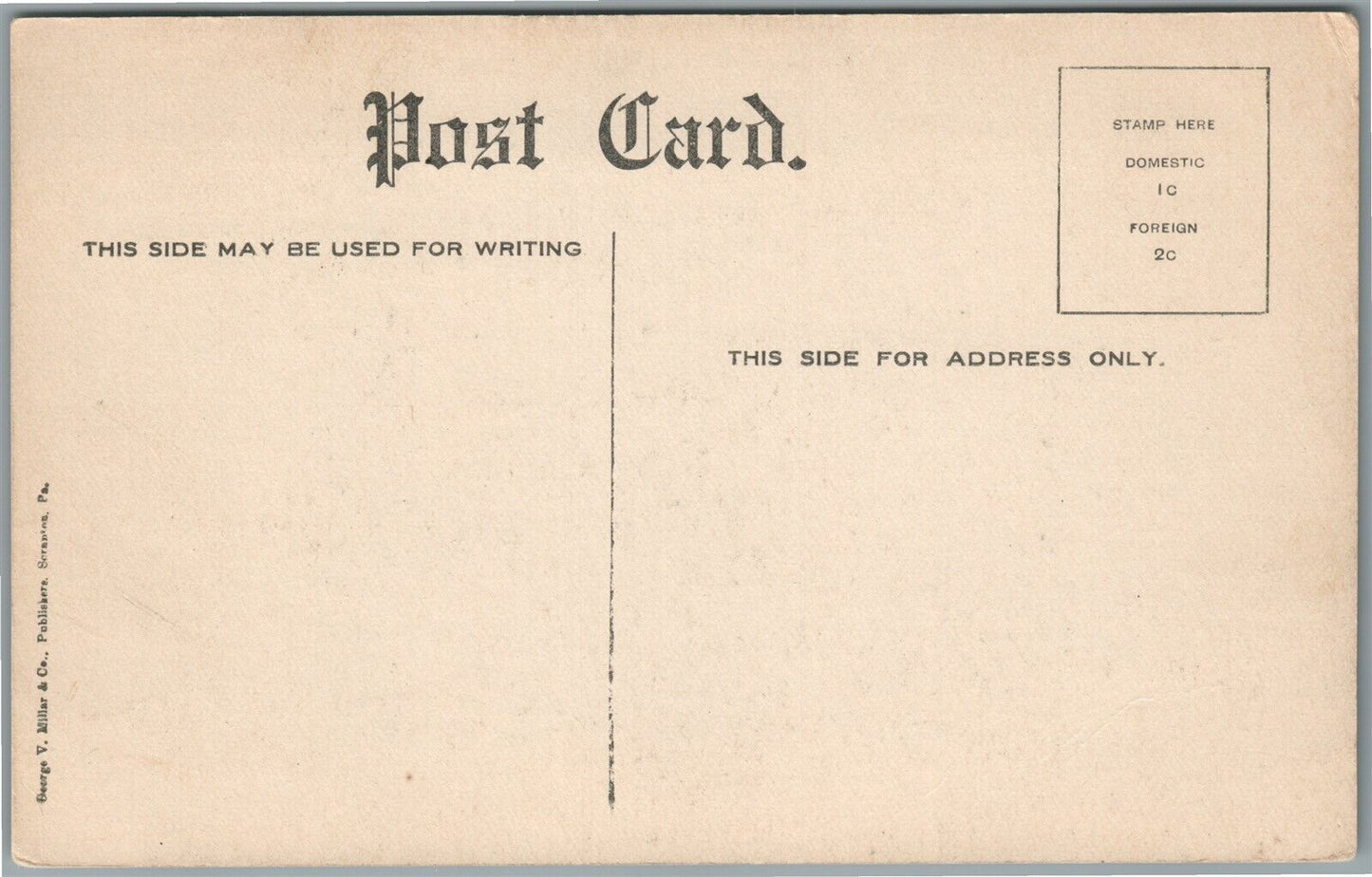 MOUNTAINHOME PA MOUNT AIRY HOUSE ANTIQUE POSTCARD