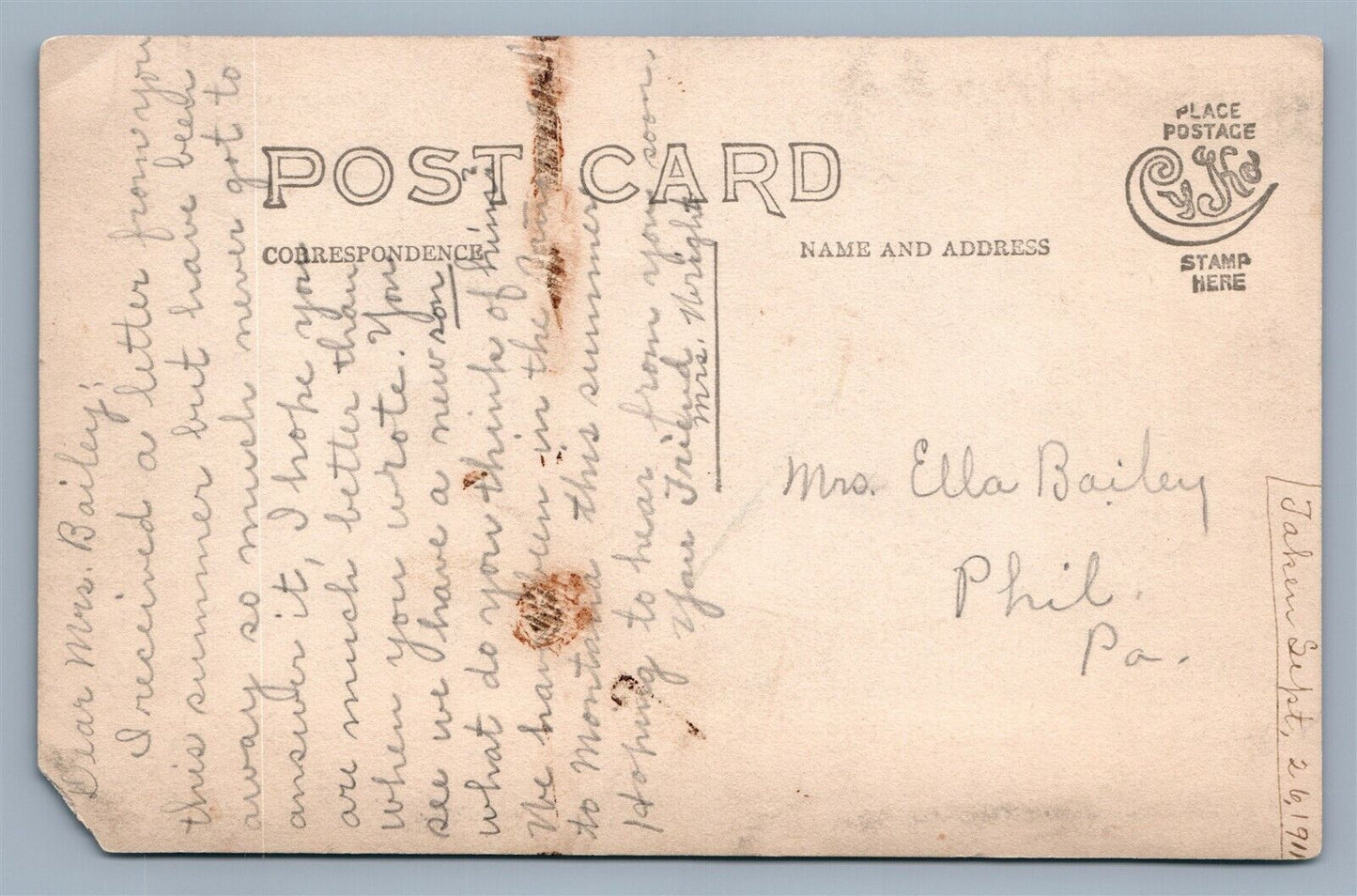 3 SISTERS w/ DOLL ANTIQUE REAL PHOTO POSTCARD RPPC