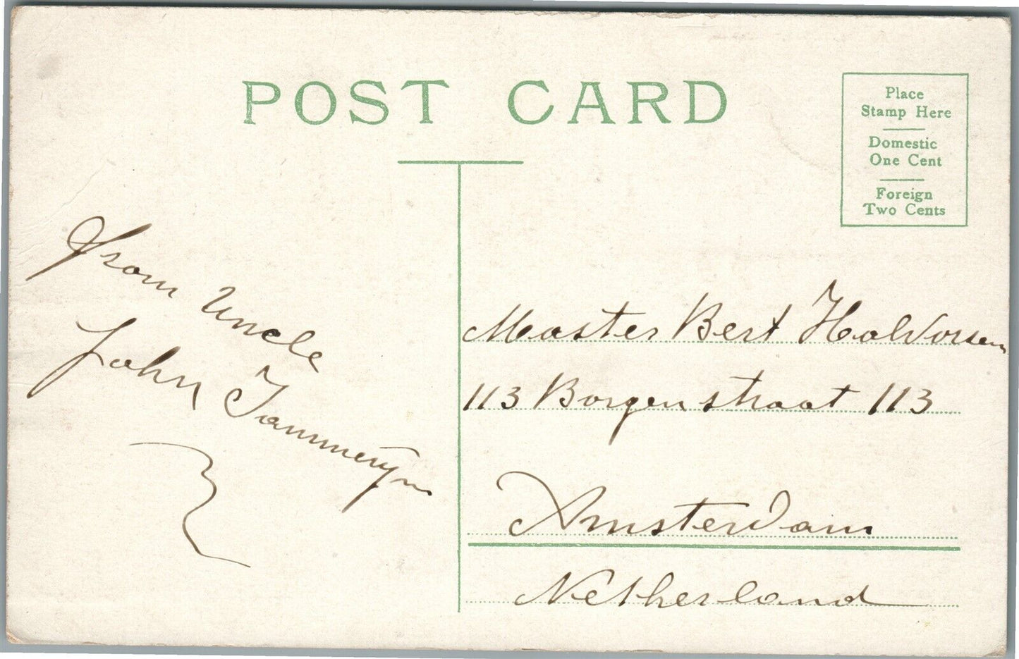 PHILADELPHIA PA WIDENER'S LIBRARY ANTIQUE POSTCARD