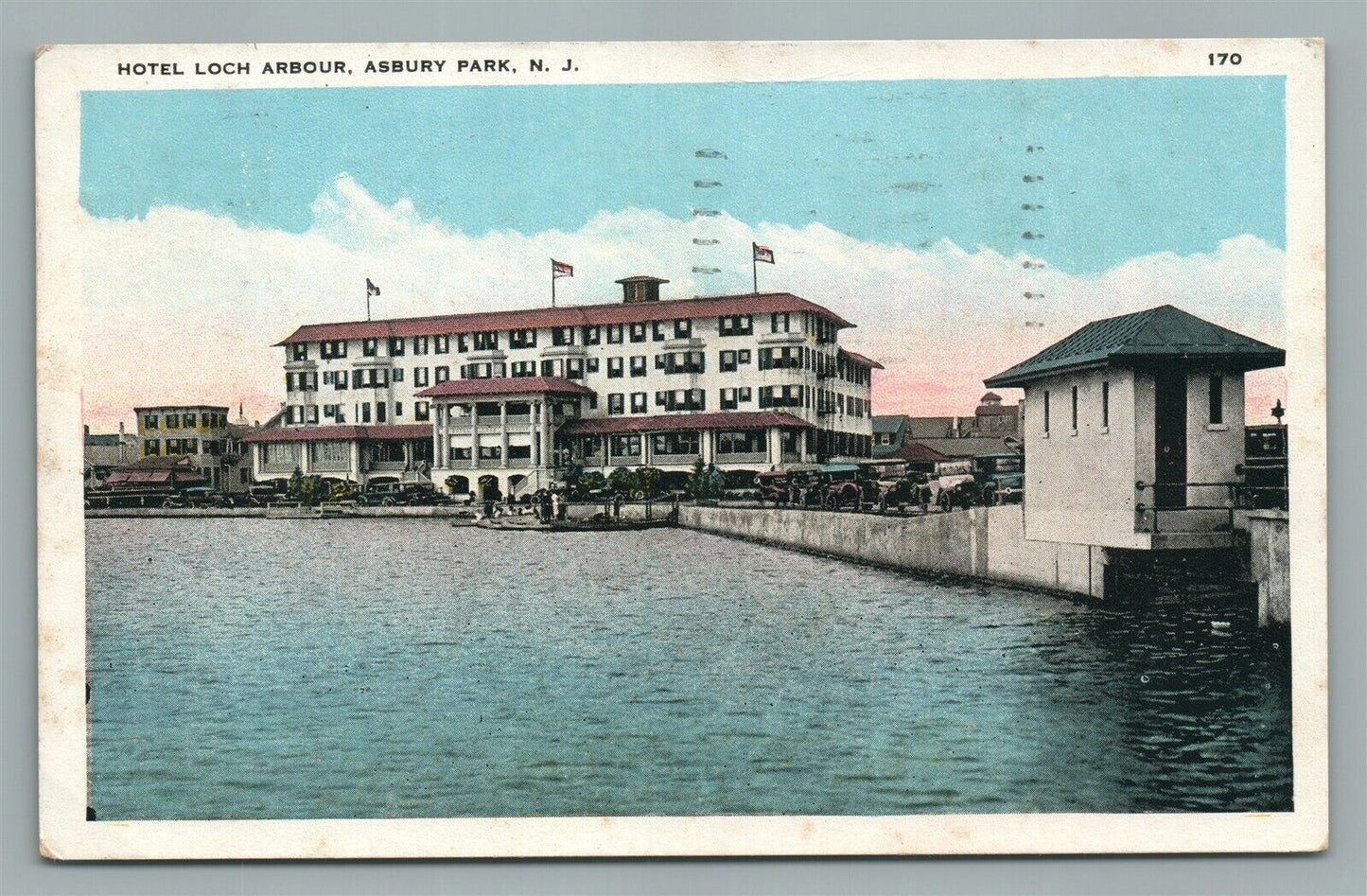 ASBURY PARK NJ HOTEL LOCH ARBOUR ANTIQUE POSTCARD