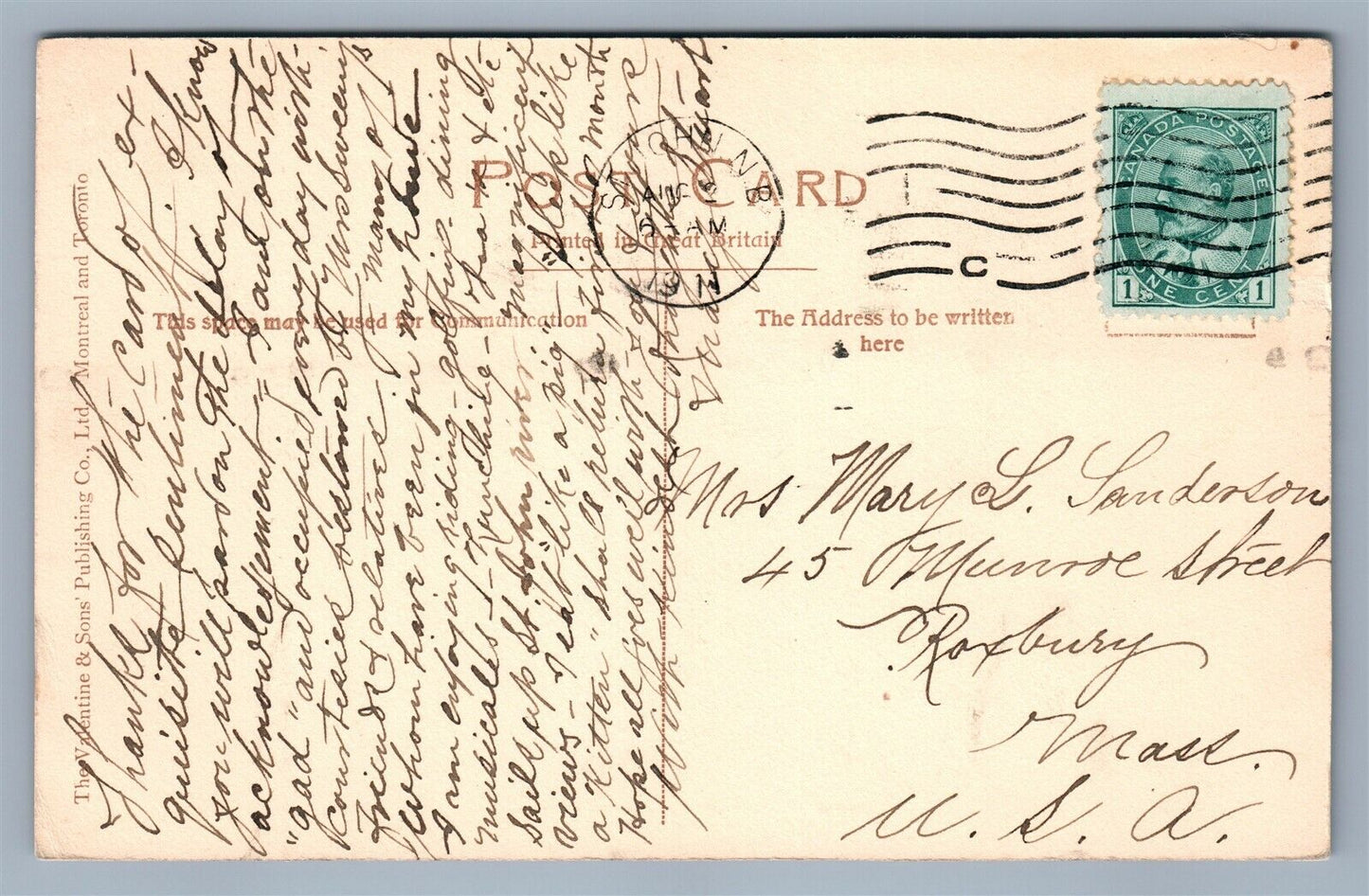 ST.JOHN NB CANADA RAILWAY STATION ANTIQUE POSTCARD RAILROAD DEPOT