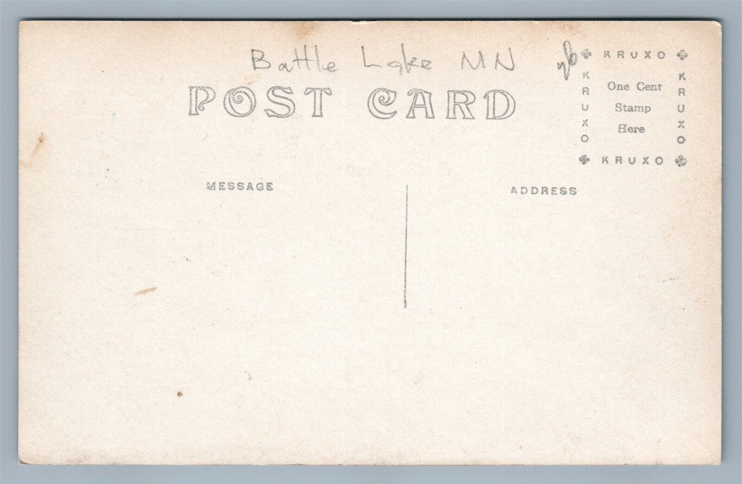 BATTLE LAKE MN PUBLIC SCHOOL ANTIQUE REAL PHOTO POSTCARD RPPC