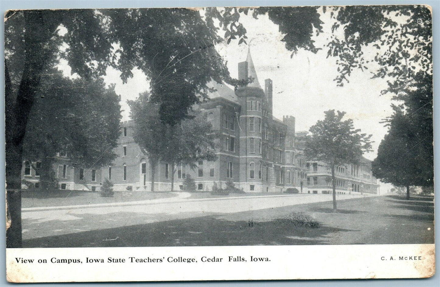 CEDAR FALLS IA IOWA STATE TEACHERS COLLEGE CAMPUS ANTIQUE POSTCARD