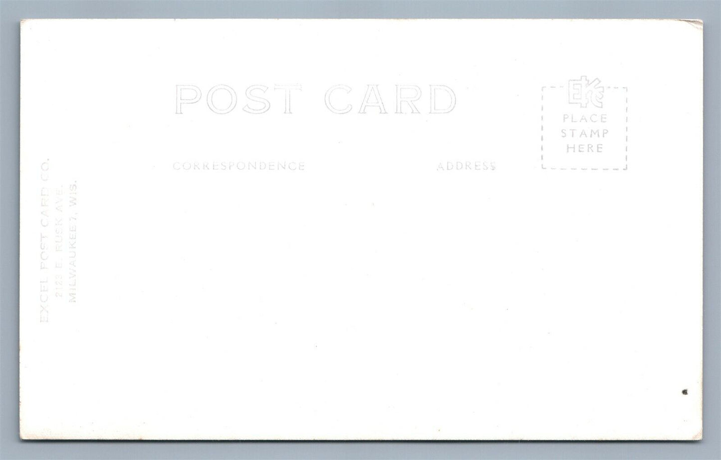 PLYMOUTH WI PUBLIC LIBRARY VINTAGE REAL PHOTO POSTCARD RPPC