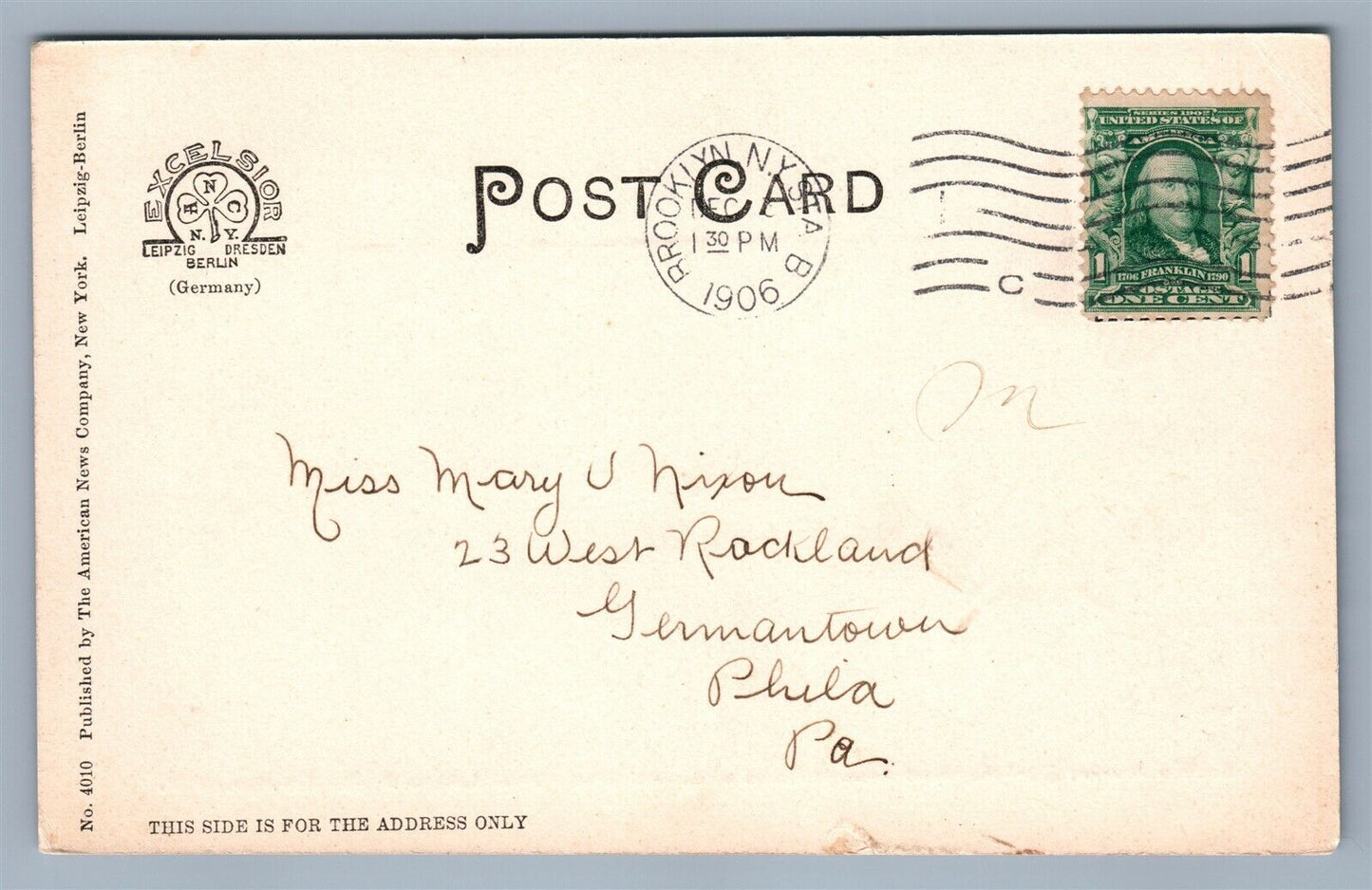 BROOKLYN NY BEDFORD AVENUE ARMORY ANTIQUE POSTCARD