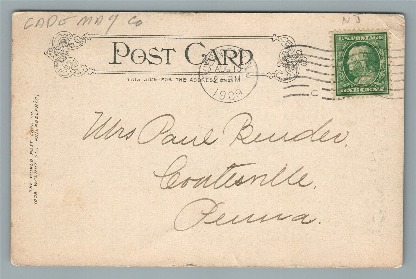 OCEAN CITY NJ CAMP MEETING CHAPEL ANTIQUE POSTCARD