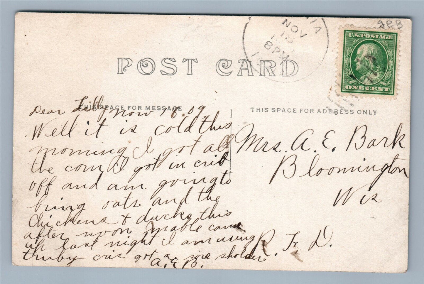 IONIA IA STREET SCENE ANTIQUE REAL PHOTO POSTCARD RPPC