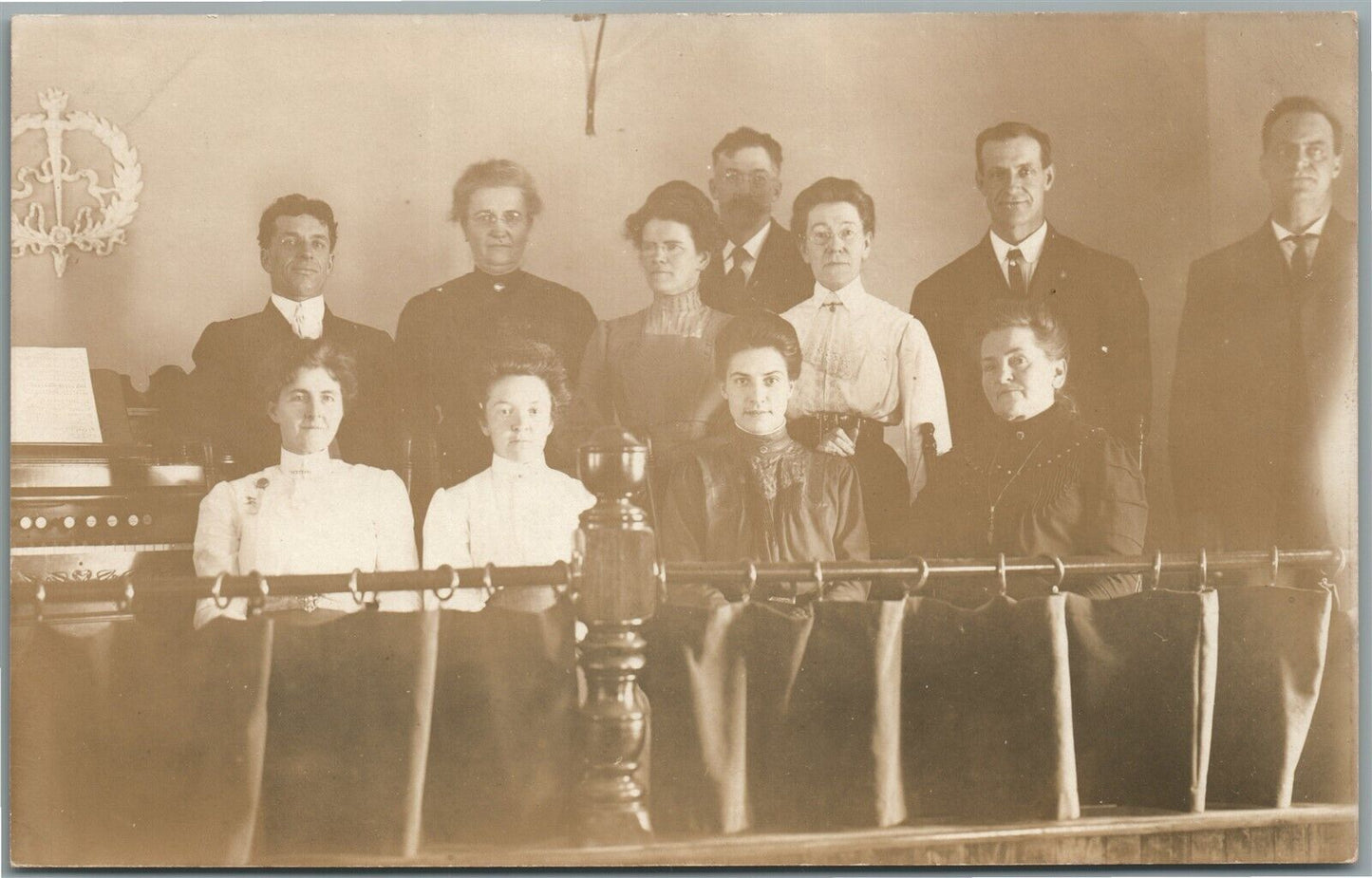 CONCORD VT UNIVERSALIST CHOIR ANTIQUE REAL PHOTO POSTCARD RPPC