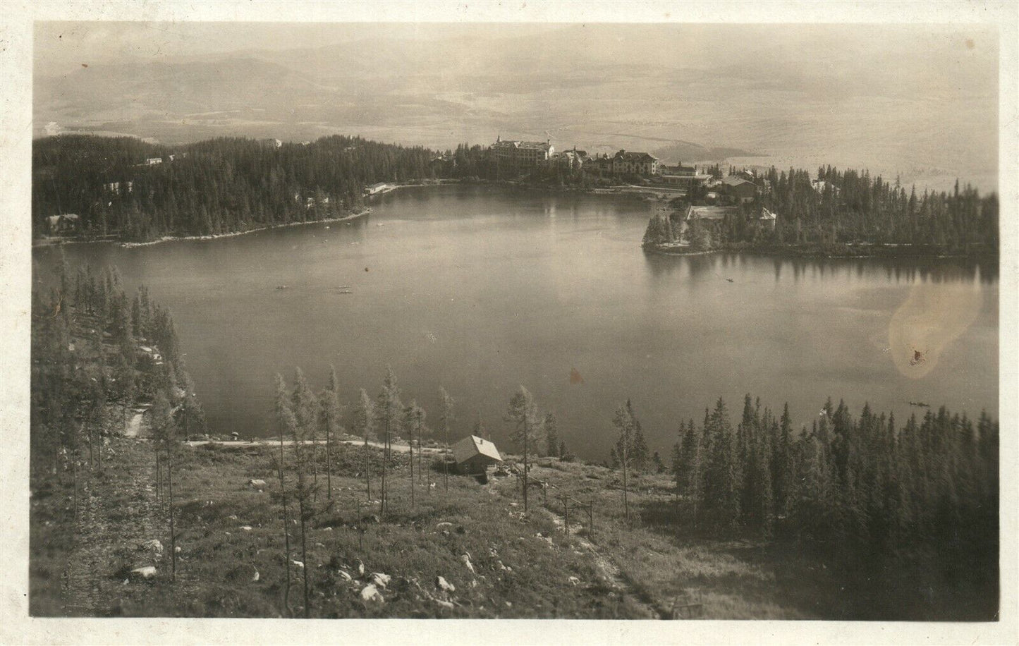 VYSOKE TATRY SLOVAKIA VINTAGE REAL PHOTO POSTCARD RPPC