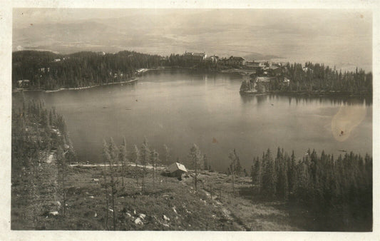VYSOKE TATRY SLOVAKIA VINTAGE REAL PHOTO POSTCARD RPPC