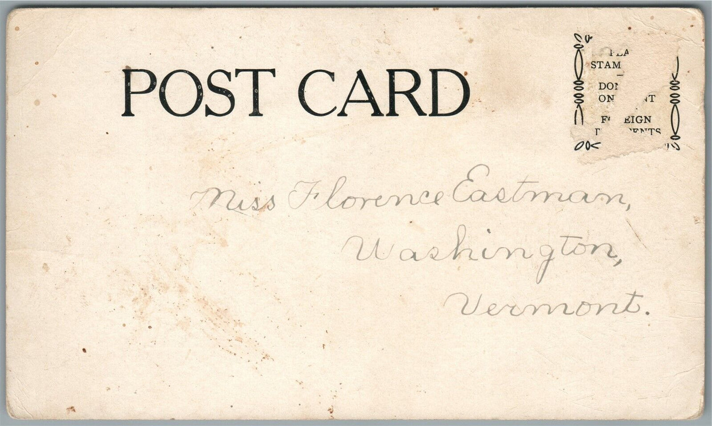 BARRE VT FROM HIGHLAND AVENUE ANTIQUE POSTCARD