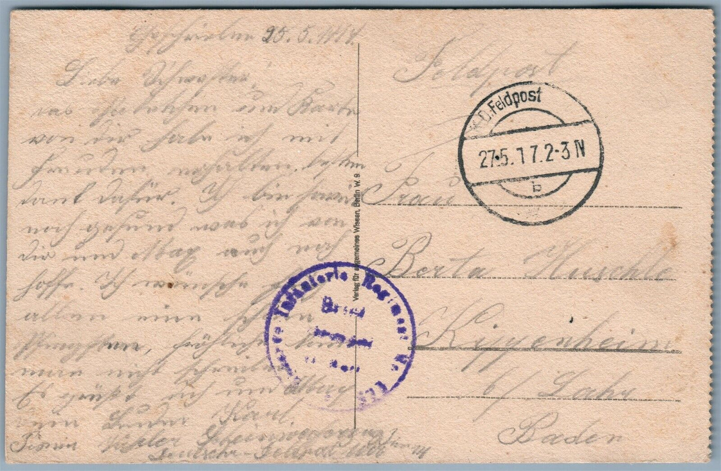 RUSSIAN OLD LADY 1917 ANTIQUE GERMAN MILITARY FELDPOST POSTCARD