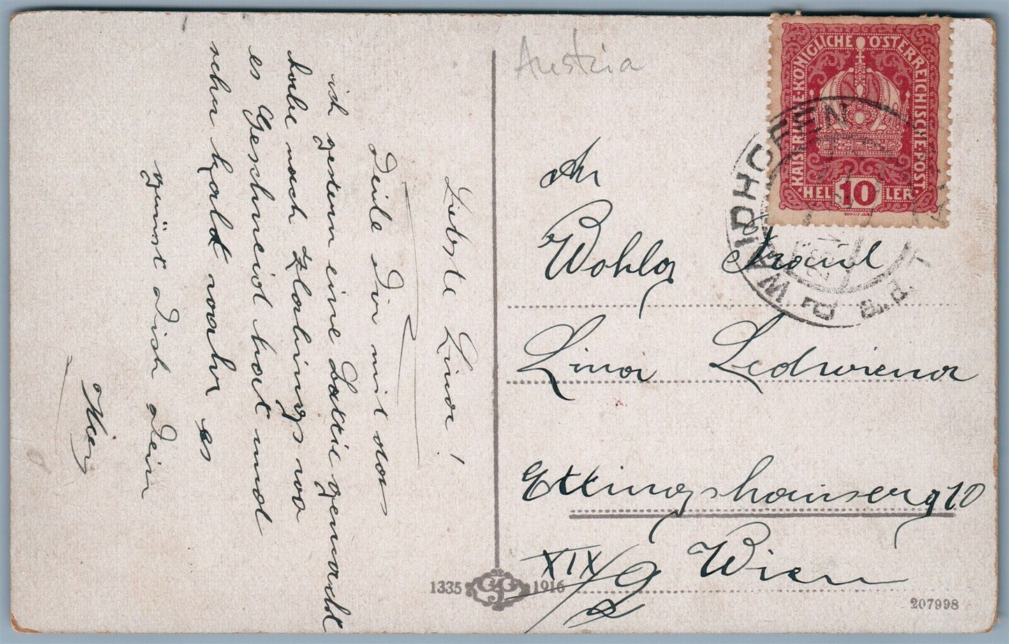 WAIDHOFEN a.d. THAYA AUSTRIA ANTIQUE POSTCARD