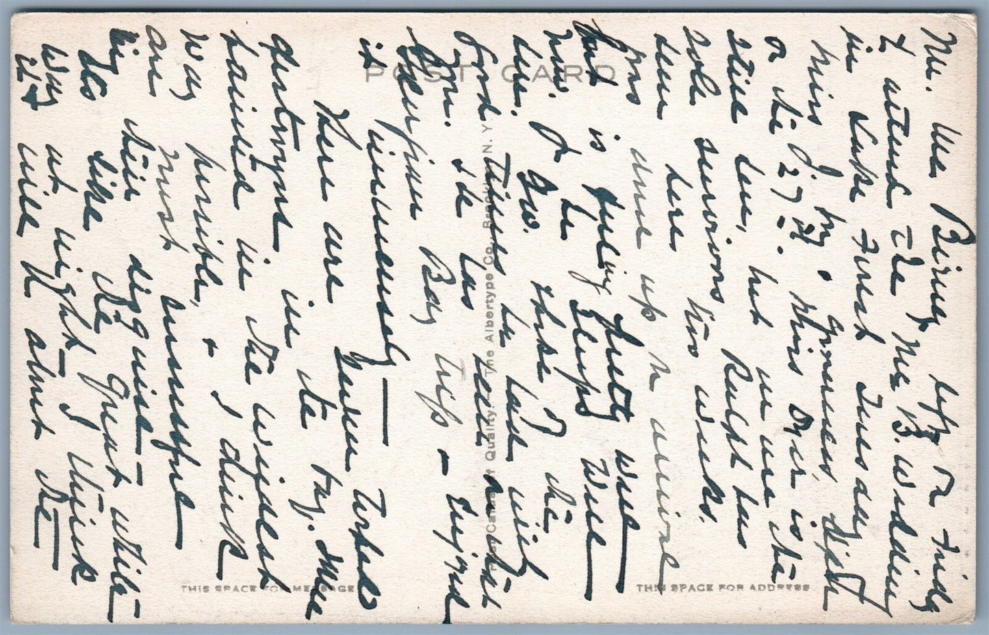 SHELTER ISLAND NY OLD MILL & PUBLIC LIBRARY ANTIQUE POSTCARD