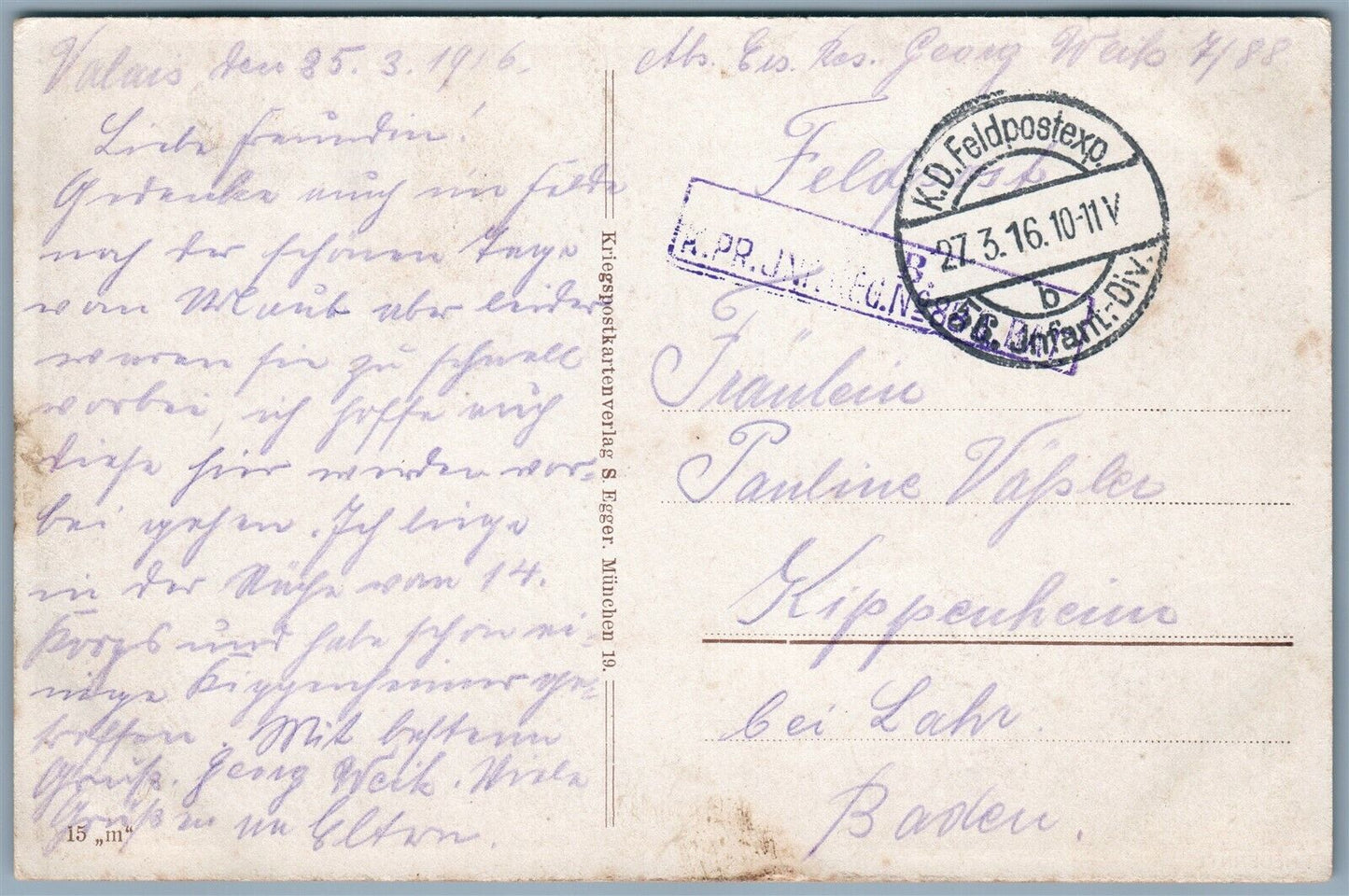 GERMAN WWI FELDPOSTKARTE 1916 ANTIQUE POSTCARD HEUERNTE HAYMAKING