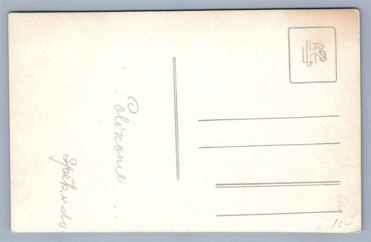 WWII MILITARY OFFICERS VINTAGE REAL PHOTO POSTCARD RPPC